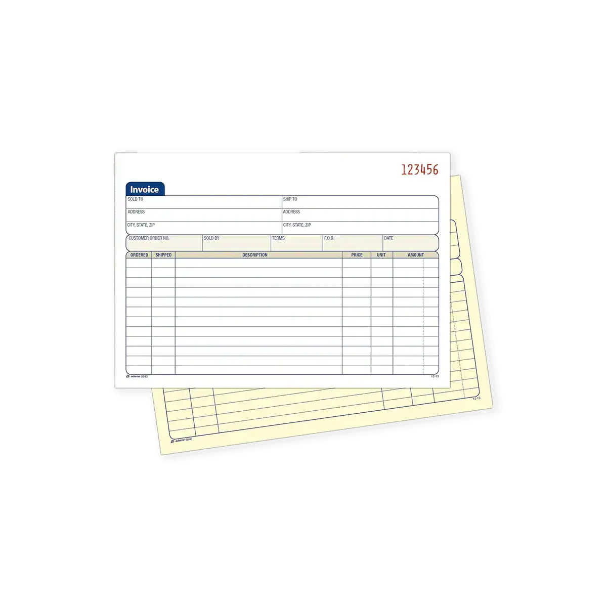 2part or 2by 2 invoice books PRinting
