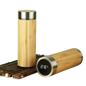 Bamboo Flask with Temperature Display Printing