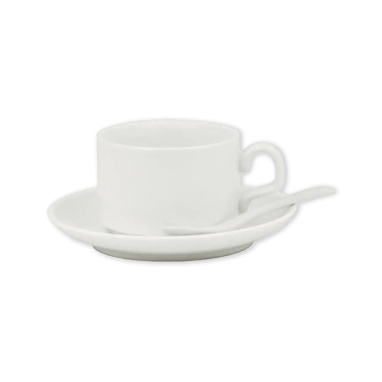 Ceramic Saucer Teacups with Spoon Printing