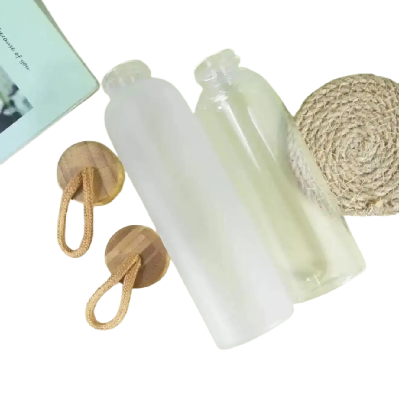 Glass Bottle with Sleeve Printing