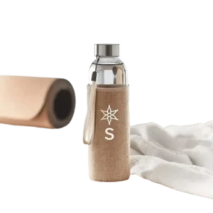 Glass Bottle with Sleeve printing