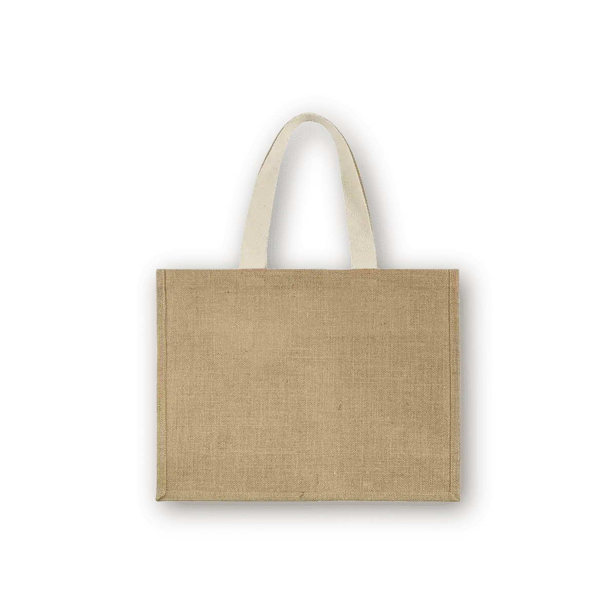 Jute Bags White Handles Printing