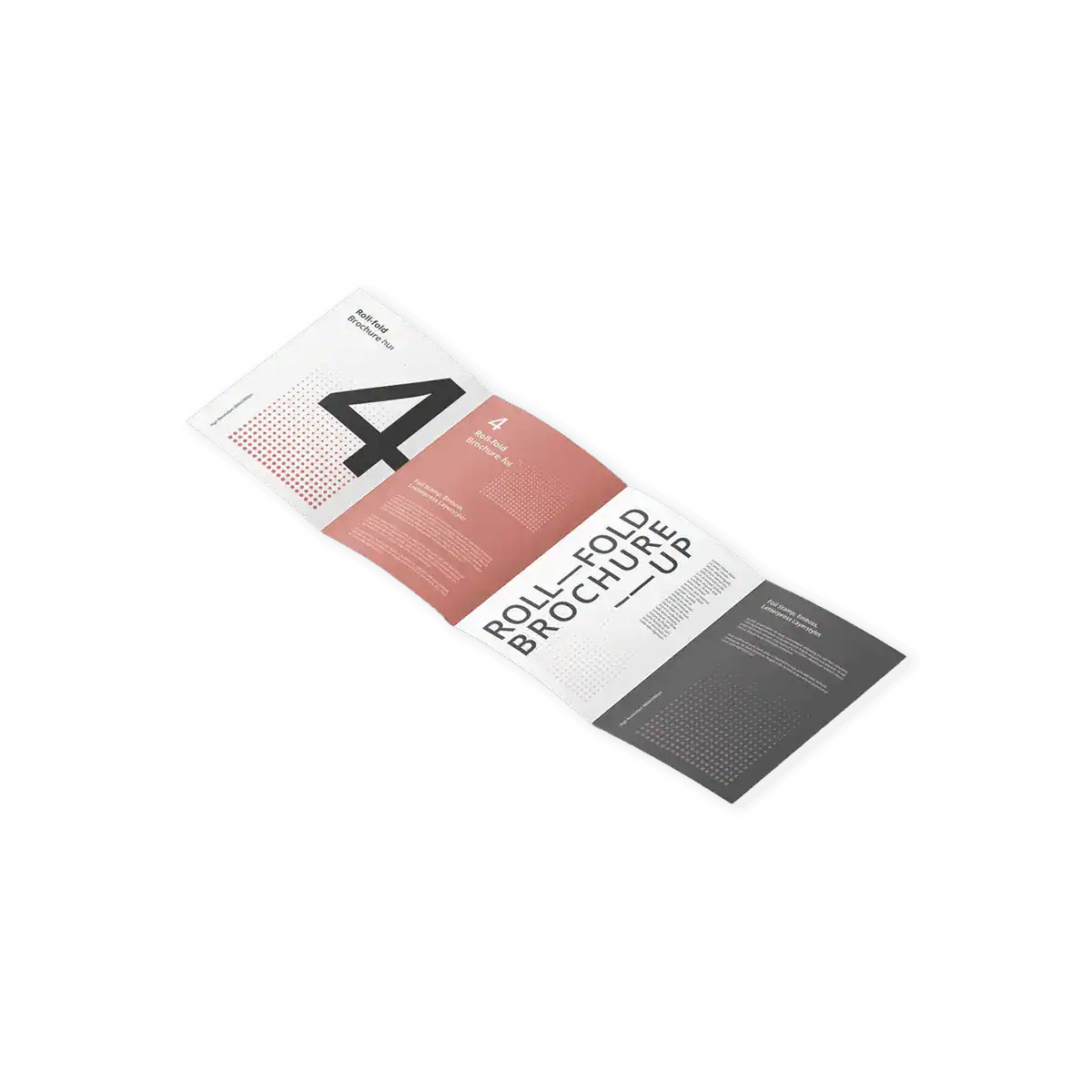 Roll Fold Brochure Printing