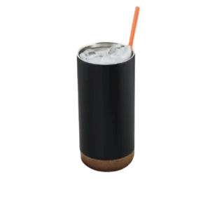 travel rumbler with cork base printing