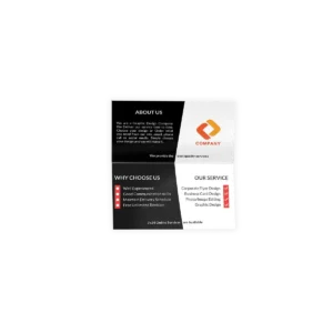 Black and white Business Card