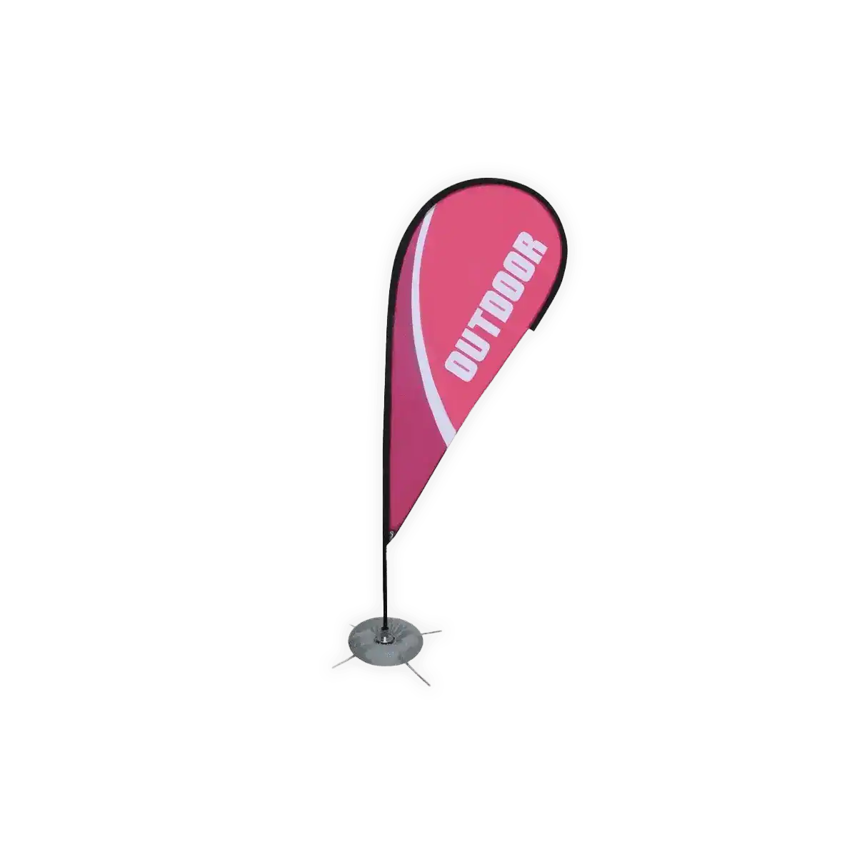 Pink Printed Teardrop