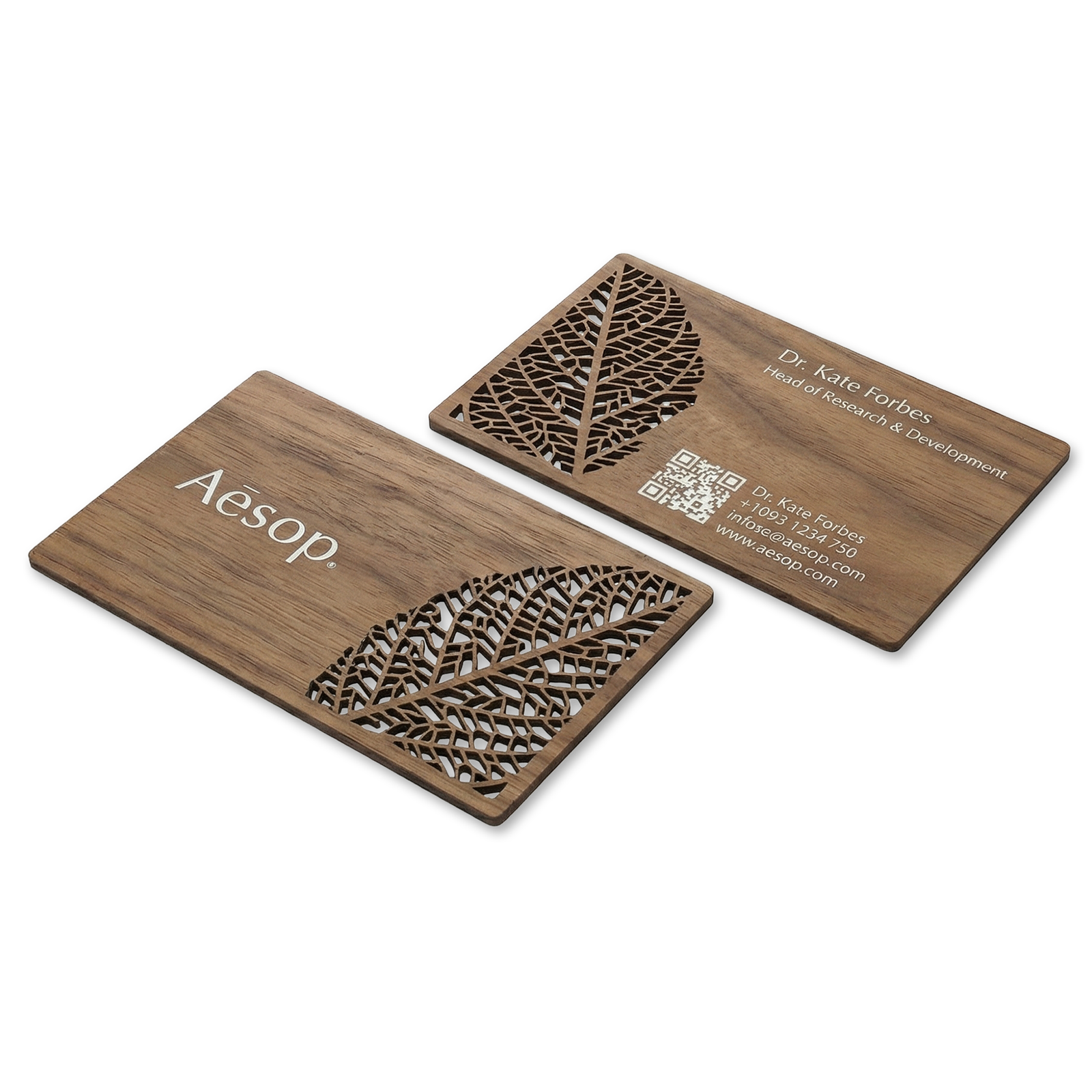 Metallic / Wooden Laser Cut Business Cards Printing