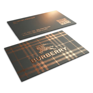 Copper Foil Business Cards Printing