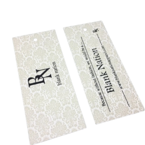 Give your products a premium shine with custom Glossy Hand Tags designed for modern retail branding.