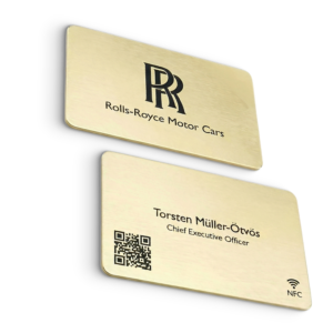 Gold Metal NFC Business Cards Printing