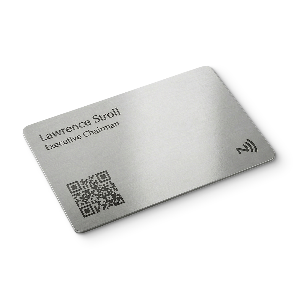 Silver Metal NFC Business Cards Printing - Image 3
