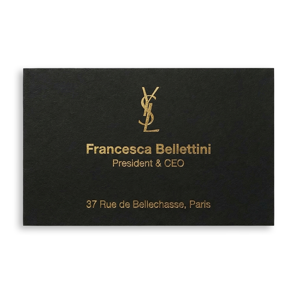 Soft Touch Laminated Gold Foil Business Cards - Image 4