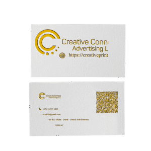 Soft Touch UV & Gold Foiling Business CArds Printing