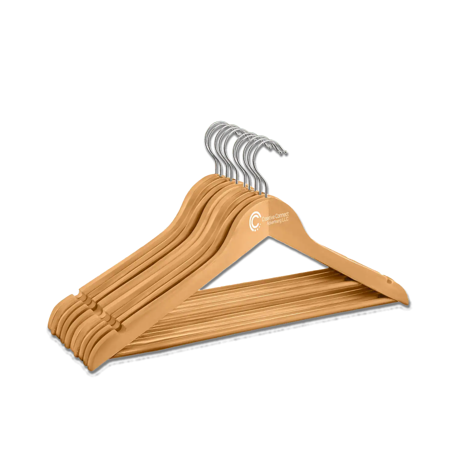 Wooden Hanger with Wood color Printing