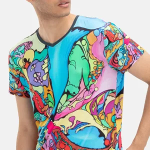 V-neck T-Shirts Printing