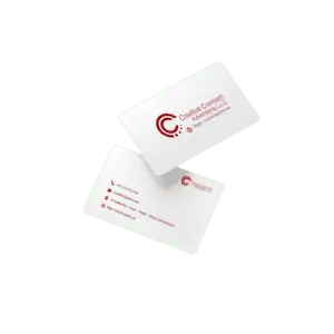 white pvc business cards Printing