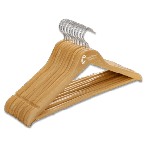 Wooden Hanger with Wood color Printing