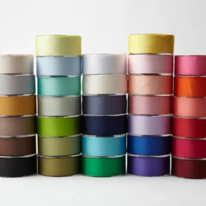 Custom logo grosgrain ribbons for gift boxes and packaging in Dubai.