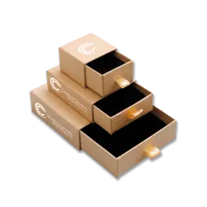 Drawer hardcardboard boxes printing with Satin Handle