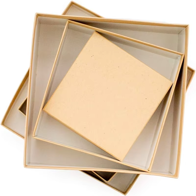 High-quality kraft lid box with logo design UAE, suitable for events, gift packing, and express printing services Dubai.