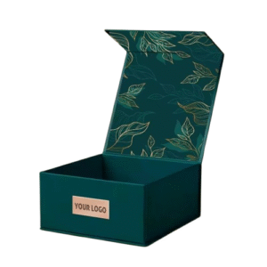 Premium hard cardboard magnetic box with high-definition logo printing, ideal for luxury packaging and gifting in Dubai & UAE.