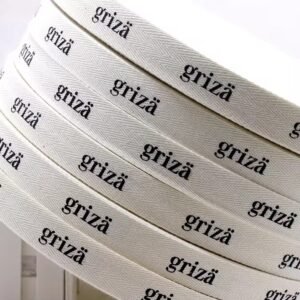 Custom cotton ribbon printing for packaging and branding Dubai