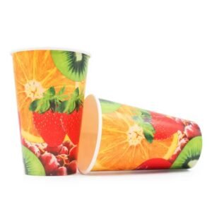 Clear PET juice cup for smoothies and cold drinks UAE