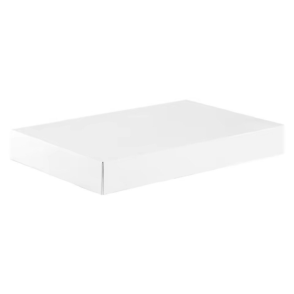Elegant white gift box with personalized branding UAE