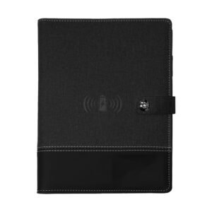 Belle Grey stylish corporate gift set featuring a grey notebook, pen and flask, ideal for customised company branding in Dubai and the UAE.