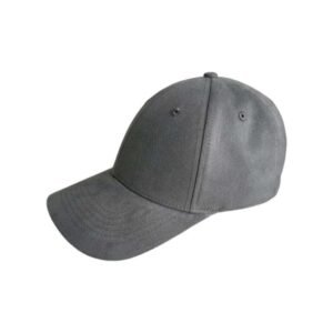 Kyappu Dark Grey Premium Cap made in Vietnam, high-quality headwear ideal for custom logo embroidery and corporate branding in Dubai and the UAE.
