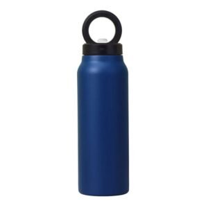 Blue MagSipper insulated travel tumbler with magnetic lid, reusable drinkware for office, travel, and promotional gifting.