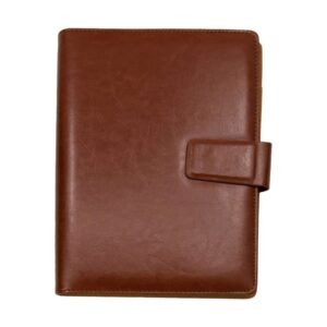 Toucan Brown elegant corporate gift set featuring a brown notebook, pen and flask, perfect for customised branding in Dubai and across the UAE.