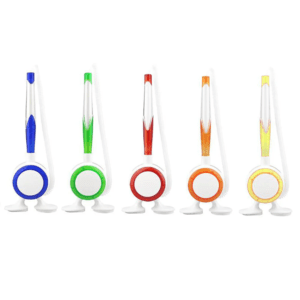 Desktop ball pen with stand designed for office desks corporate branding gifts promotions and everyday writing use across UAE.