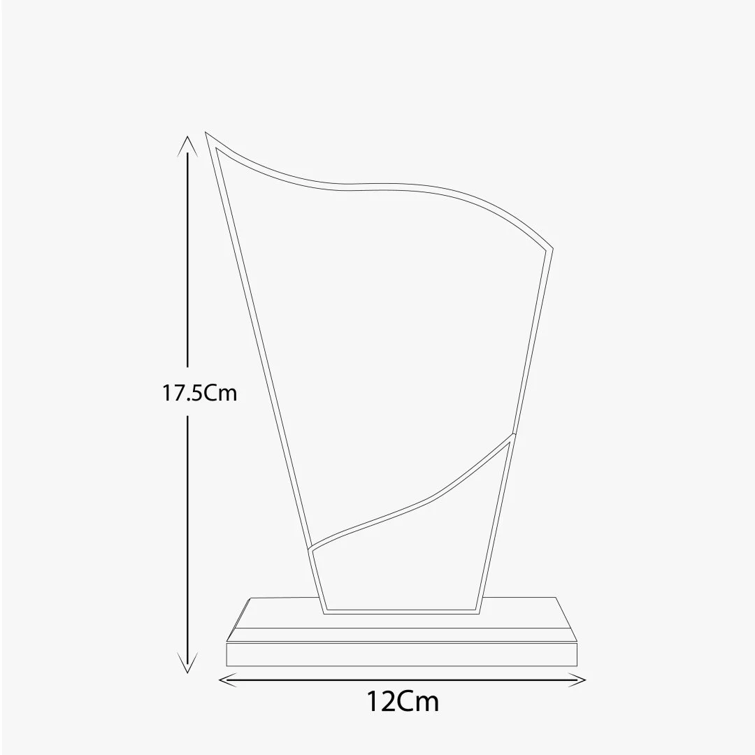 CRYSTAL WOOD ACCENT WAVE AWARD - Image 2