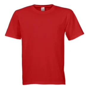 Round neck T shirt D Sandhu Exclusive red designed for branding promotions concerts events casual fashion and daily wear across UAE.
