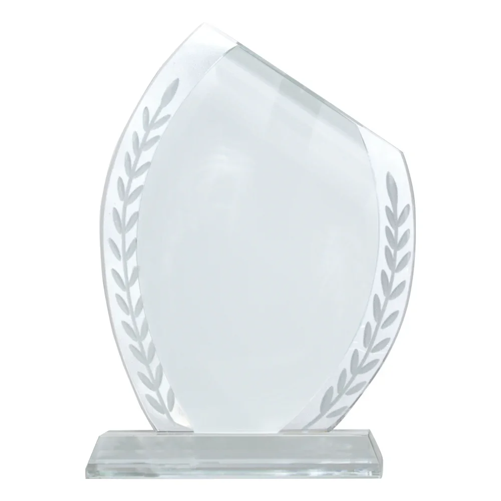 Sublimation crystal trophy designed for corporate awards recognition events appreciation gifts and personalized branding across UAE.