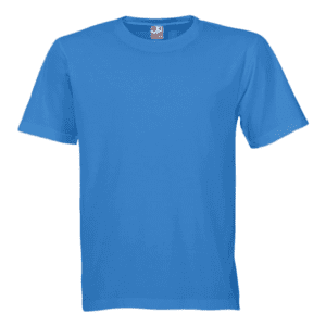 Round neck T shirt D Sandhu Exclusive sky blue designed for branding promotions concerts events casual wear and daily use in UAE.