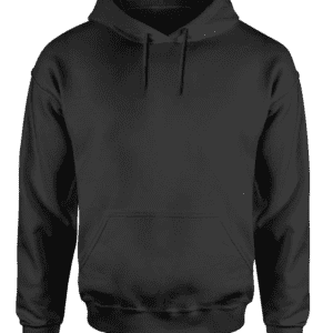 Blank pullover hoodie in black designed for corporate branding promotions uniforms events casual wear and daily use across UAE.