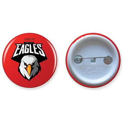 Button badge for custom logo printing corporate events promotions conferences staff IDs giveaways and branding across UAE.