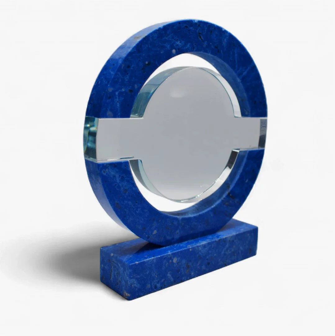 BLUE ROUND CRYSTAL & MARBLE AWARD - Image 2
